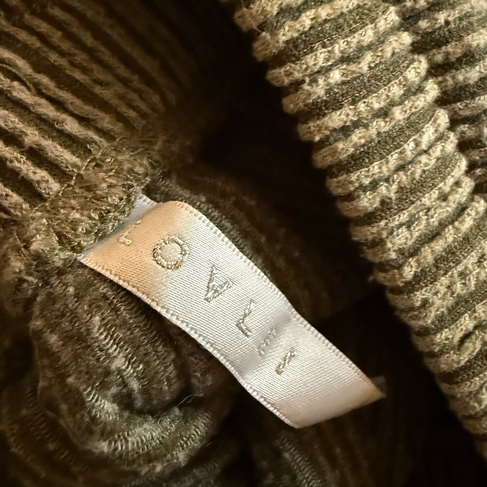 Olive Ribbed Women's Pajama Set
